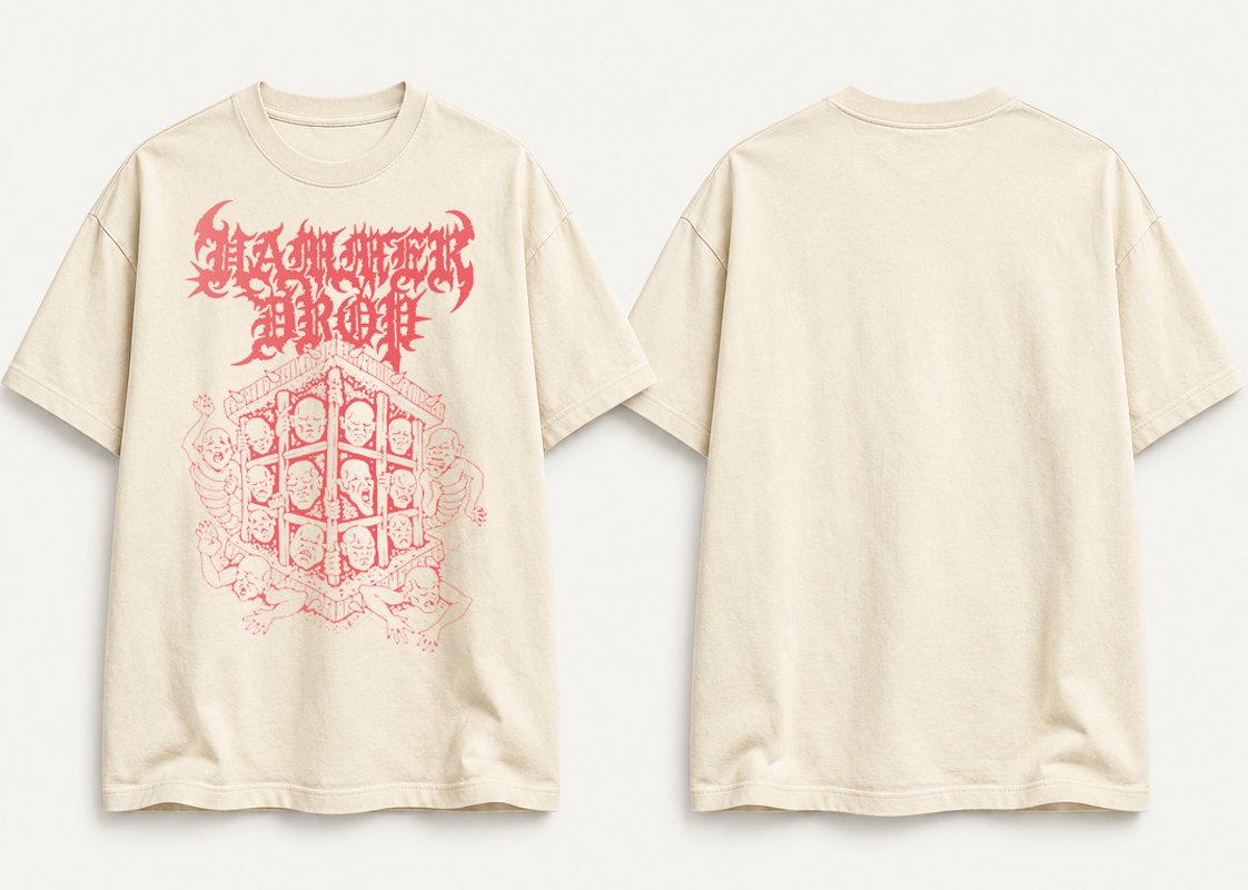 HAMMER DROP - DISPOSABLE FREEDOM SHIRT ( IVORY )